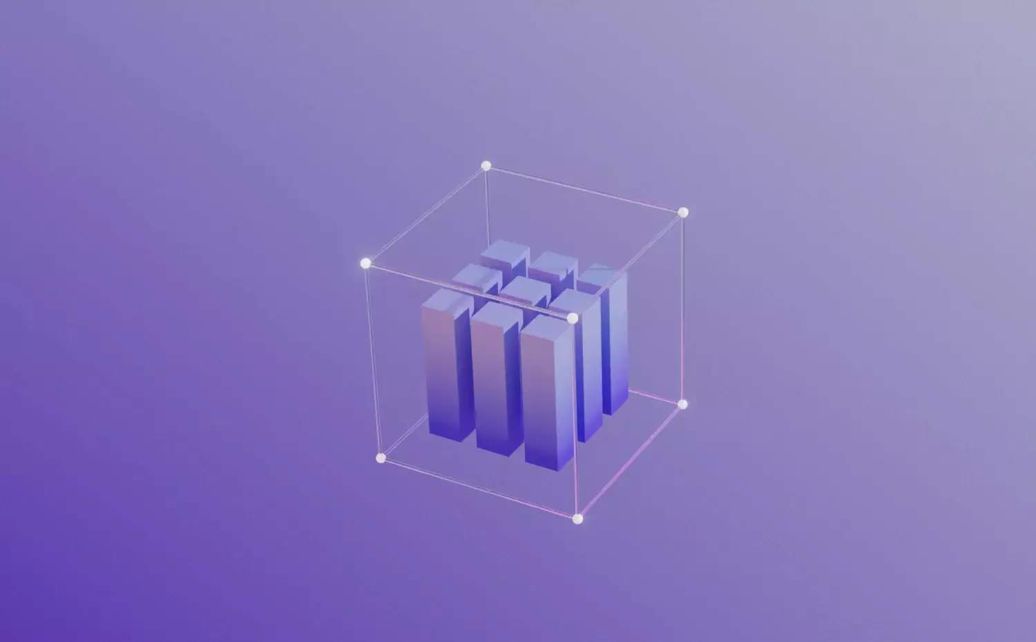 A modern visual representing the Accounting and Auditing master's study programme at KTU. A geometric structure with internal elements symbolizes financial data analysis and control.