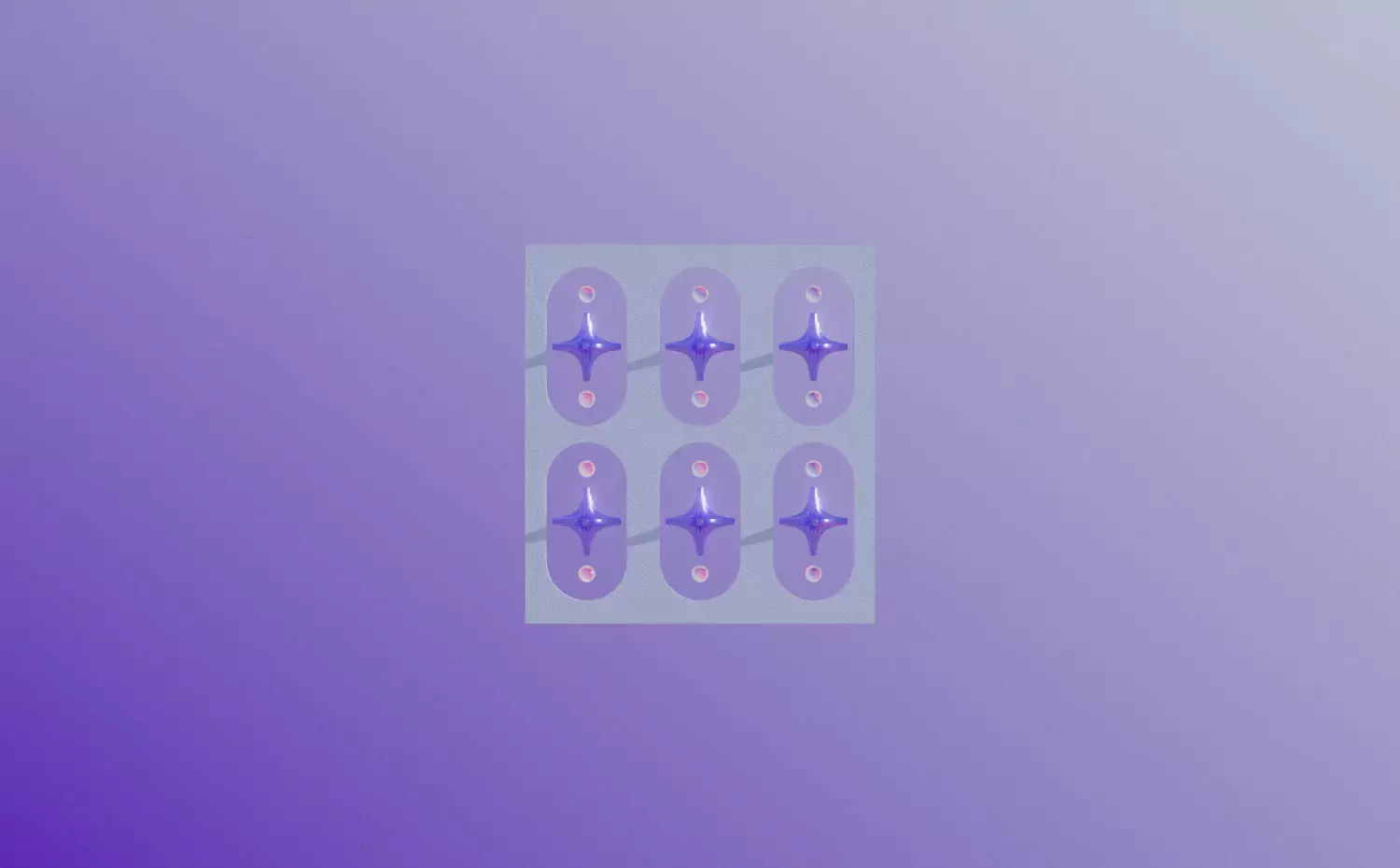 A technical visual representing the Chemical Engineering master's study programme at KTU. Blue cylinders arranged in a grid symbolize the management of chemical engineering processes.