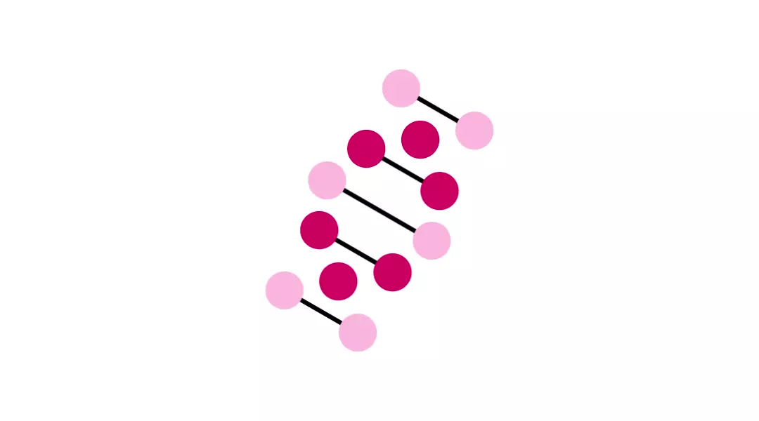 Molecular chain icon symbolizing biotechnology and genetic research – graduates can pursue careers in pharmaceuticals, healthcare, and innovation-driven sectors.
