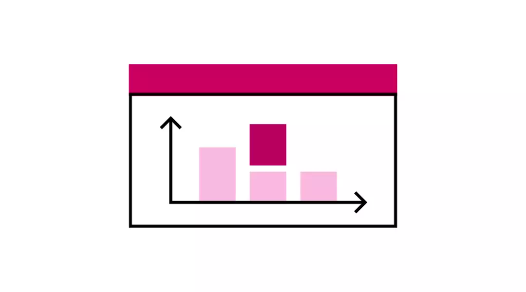 Monitor with bar graph – symbolizes careers in data science, visual analytics, and real-time data interpretation.