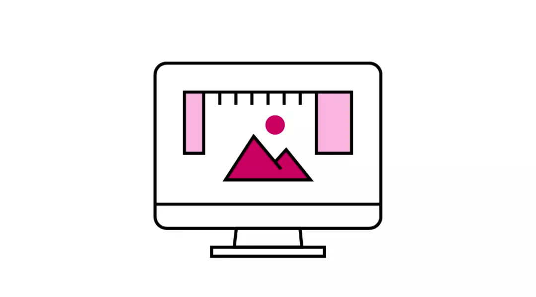 monitor displaying layout content – reflects roles in web design, digital content creation, or front-end development, supported by design-oriented academic tracks.