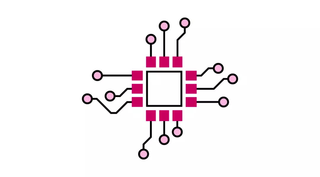 Icon of a microchip circuit – ideal for careers in electronics engineering, embedded systems, and semiconductor technology.