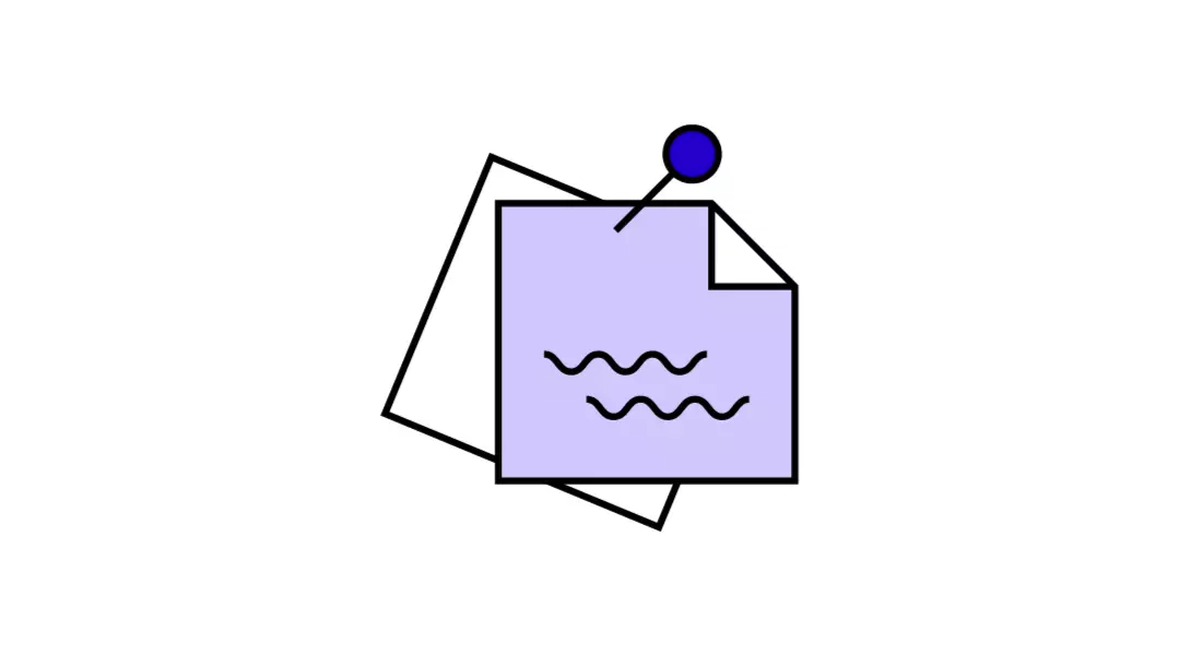 A stack of pinned documents icon – symbolizes communication, project documentation, or editorial work, ideal for graduates pursuing careers in media, administration, or content management.