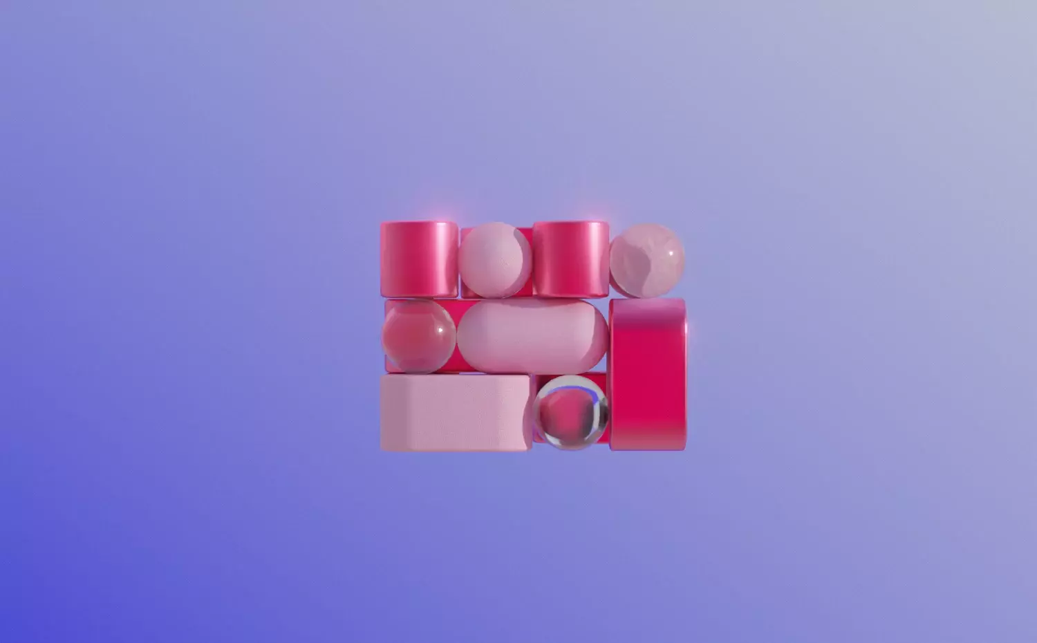 A symbol of organization representing the Public Governance and Civil Society bachelor's study programme at KTU. Pink blocks symbolize the systematic management of societal processes.