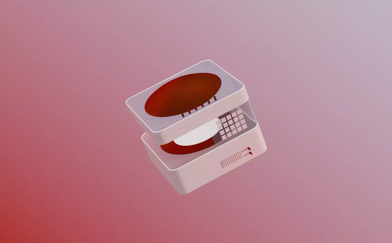 Modern three-dimensional battery with animated electronic display and orange texture – innovative representation of electrical power systems, electronics technologies and sustainable energy solutions research in Electrical and Electronic Engineering doctoral PhD studies at Kaunas University of Technology.